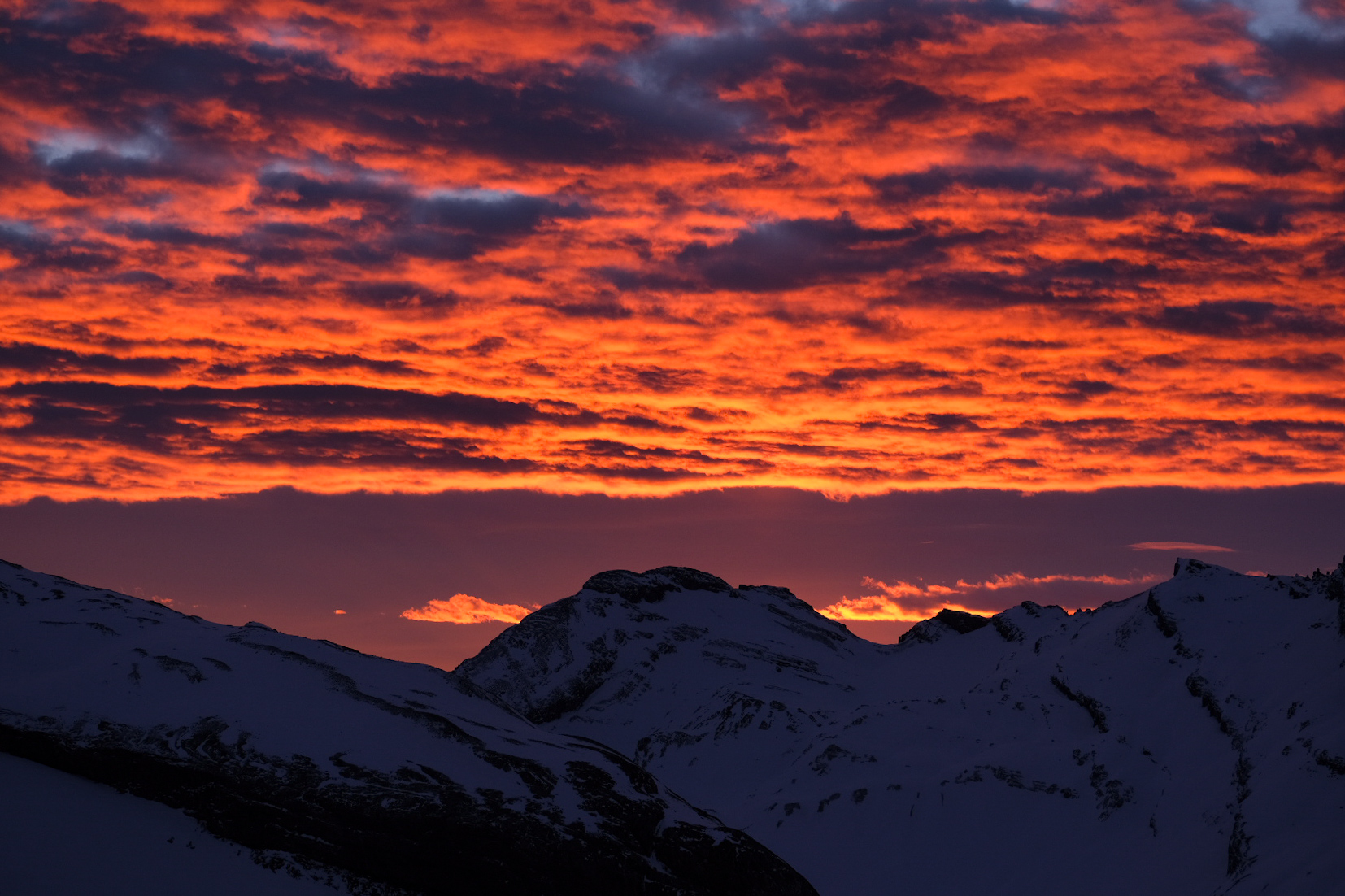 Red sunrise
