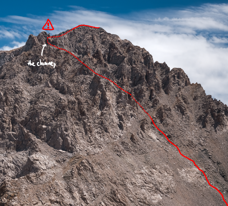 Mount Williamson route