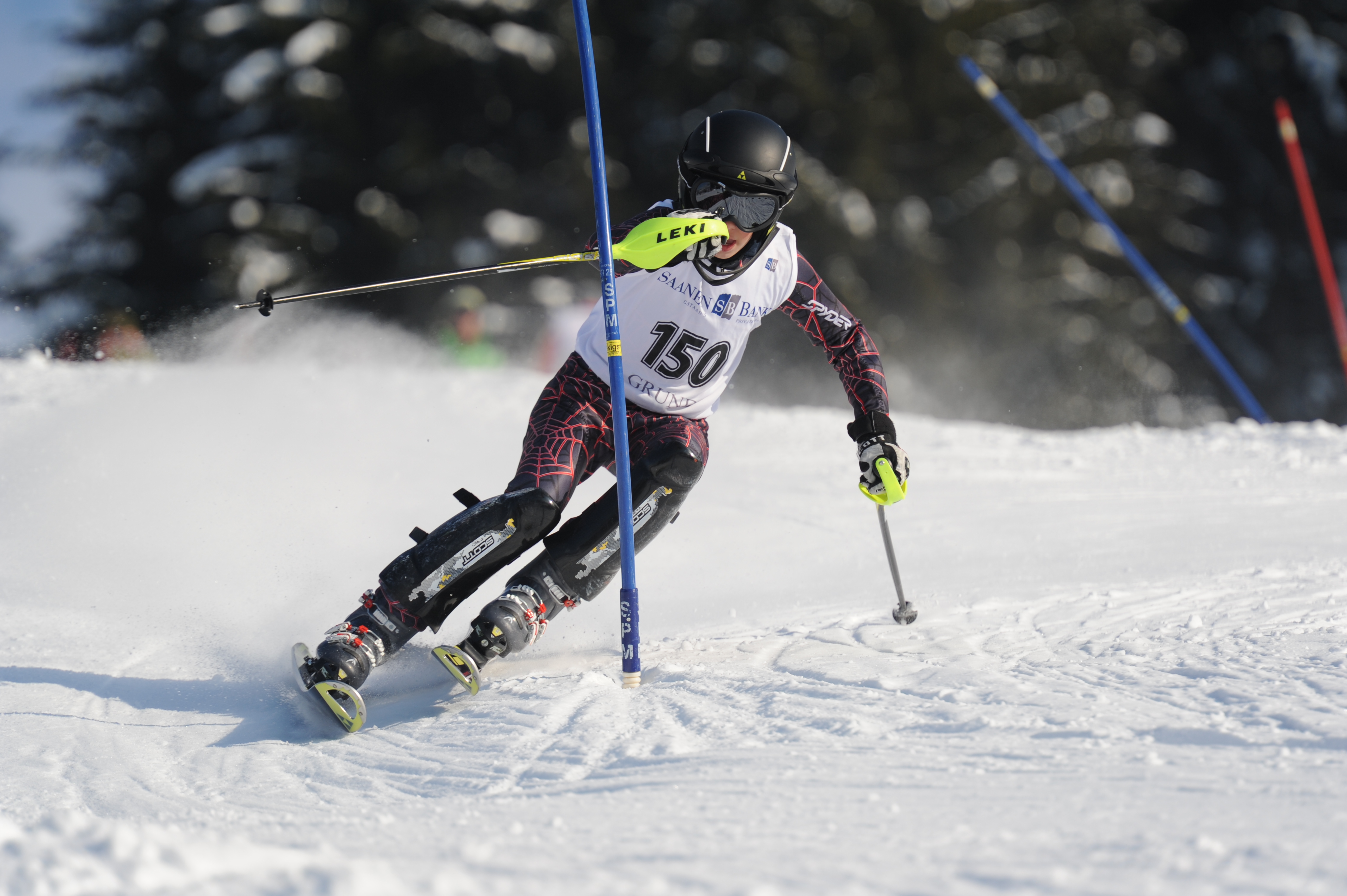 Slalom competition at Wispile