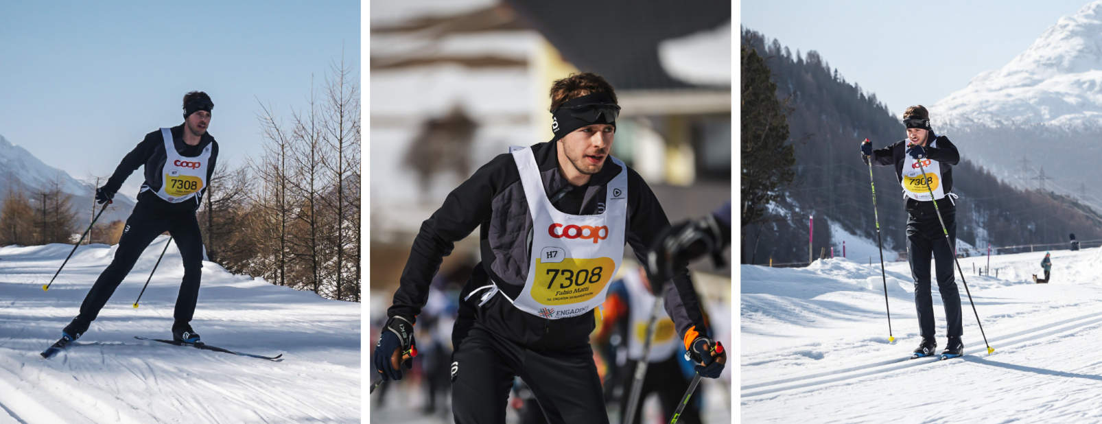 Action photos during the race