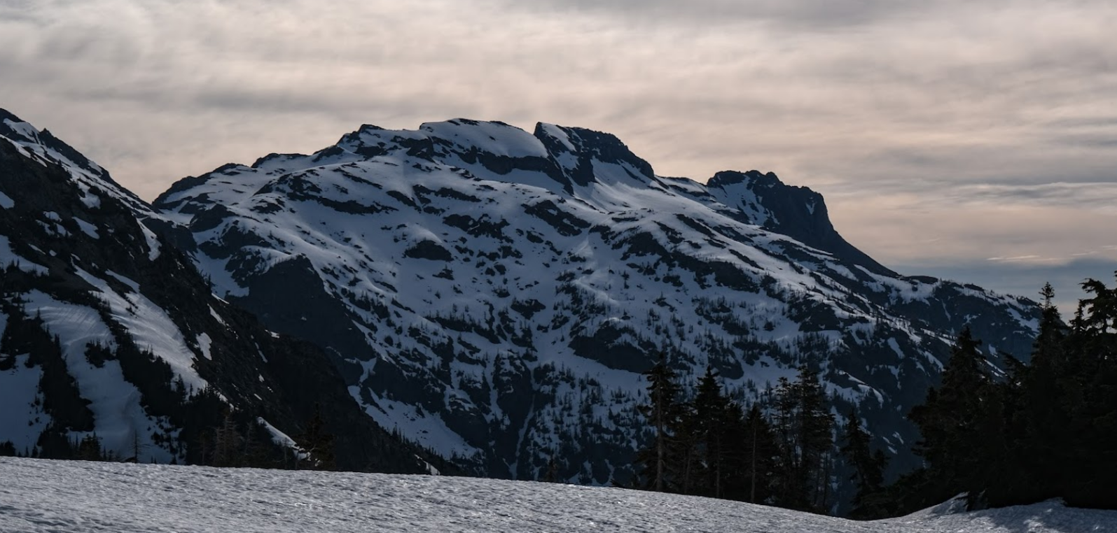 Beautiful mountain seen from Sahale arm