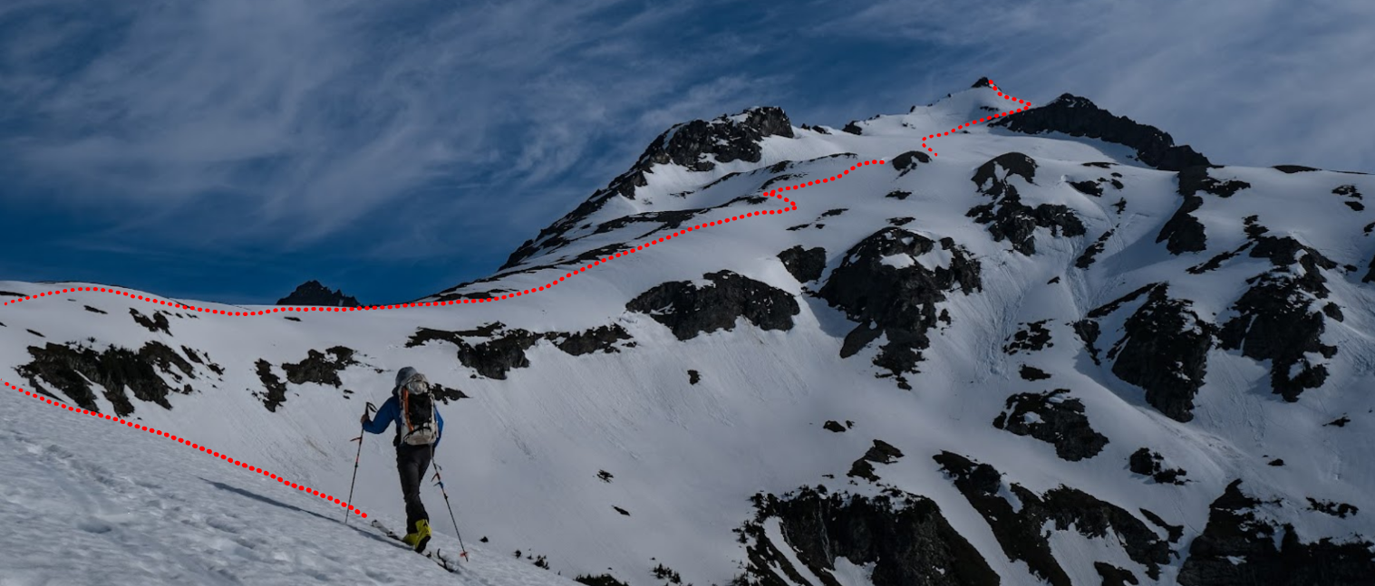 Route to Sahale mountain